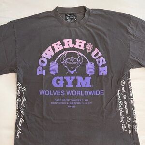 Darc Sport Powerhouse Gym Purple and Gray T-Shirt